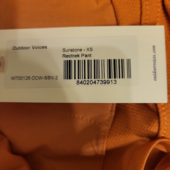 Outdoor Voices Rectrek Pants Sunstone XSMALL - Picture 7 of 10